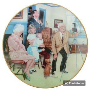 1985 "Family Portrait" by Michael Hagel Collector Plate